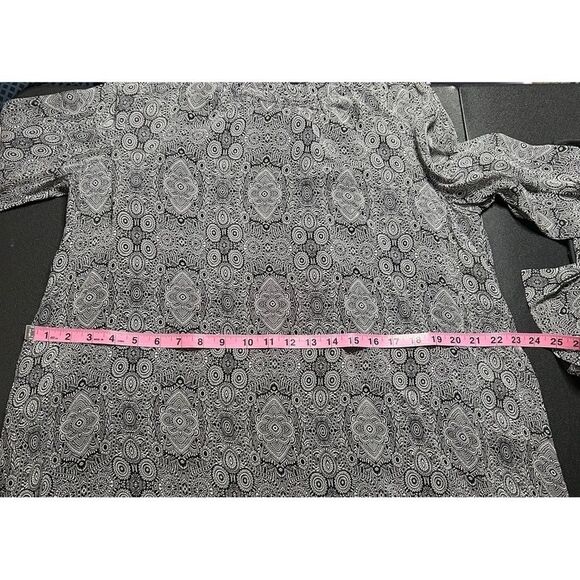 Ikks Gray Mandala Pattern Dress Size 34 * Flaw - Picture 7 of 16